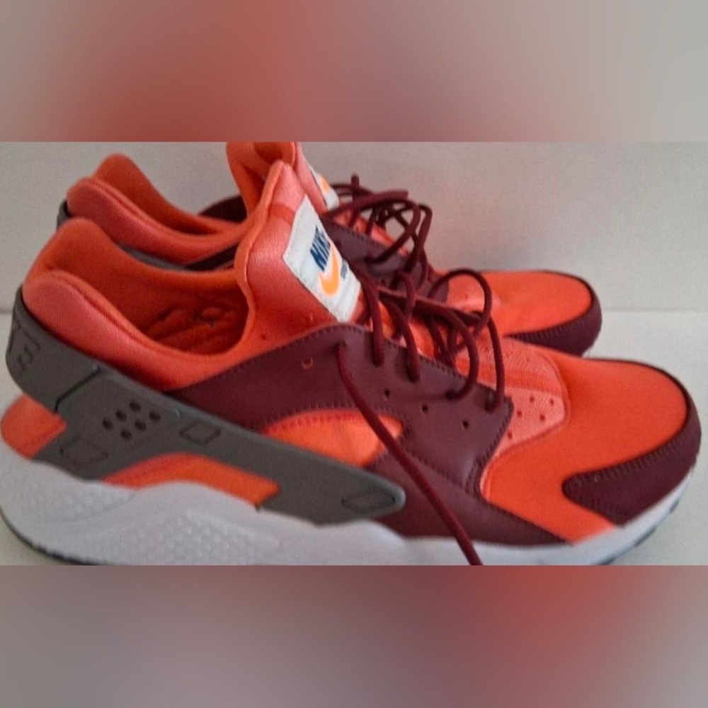 Nike Air Huarache "Red Coral” Sneakers Size 11 New/No Insoles MSRP $120 - Picture 7 of 10